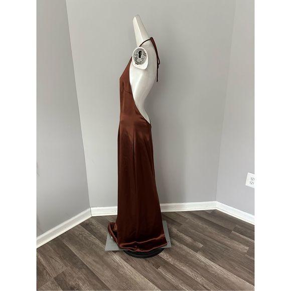 Staud Janet Open-Back Satin Maxi Dress - Picture 9 of 11